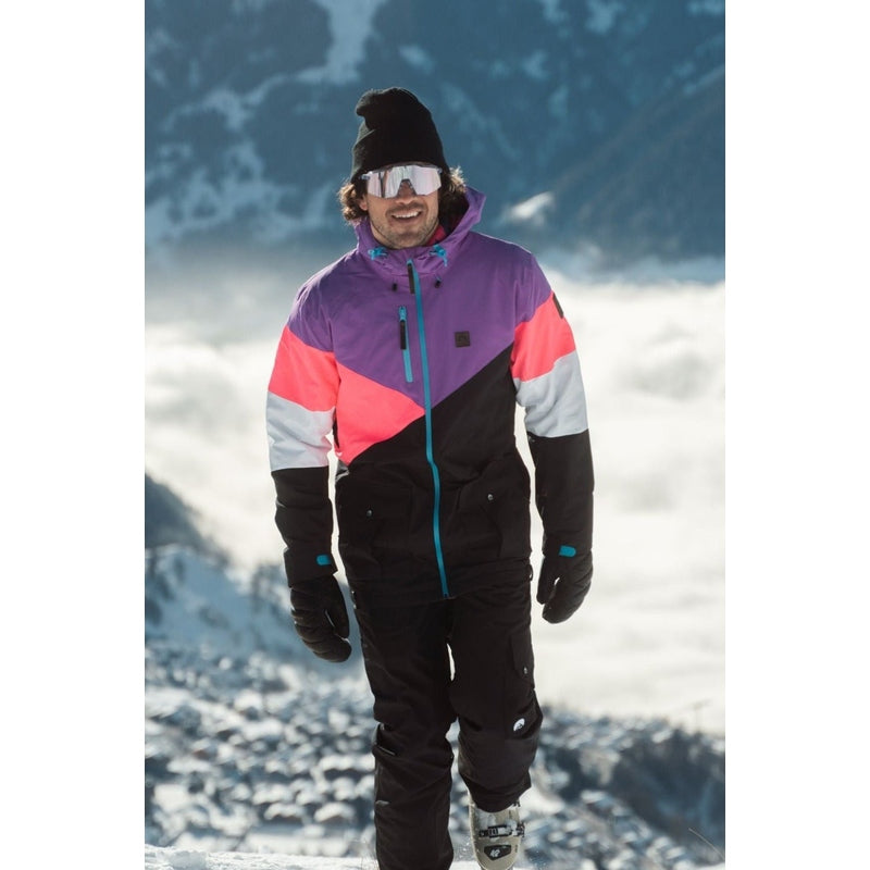 OOSC Clothing Fresh Pow Men's Ski & Snowboard Jacket - Neon Pink