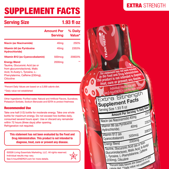 5-hour Energy Berry Flavor Extra Strength 5-hour ENERGY Shots