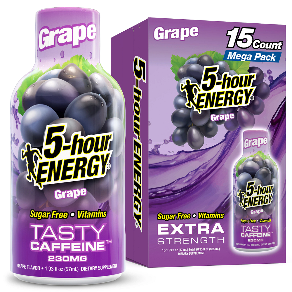 5-hour Energy Grape Flavor Extra Strength 5-hour ENERGY Shots