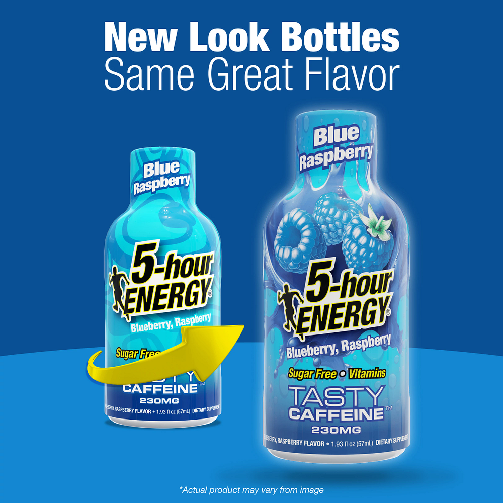 Blue Raspberry Flavor Extra Strength 5-hour ENERGY Shots