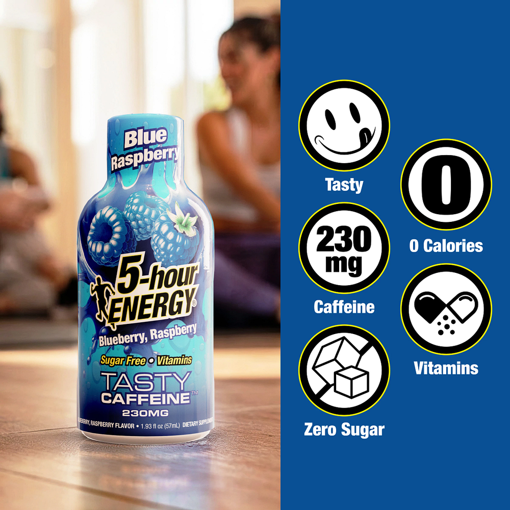 Blue Raspberry Flavor Extra Strength 5-hour ENERGY Shots