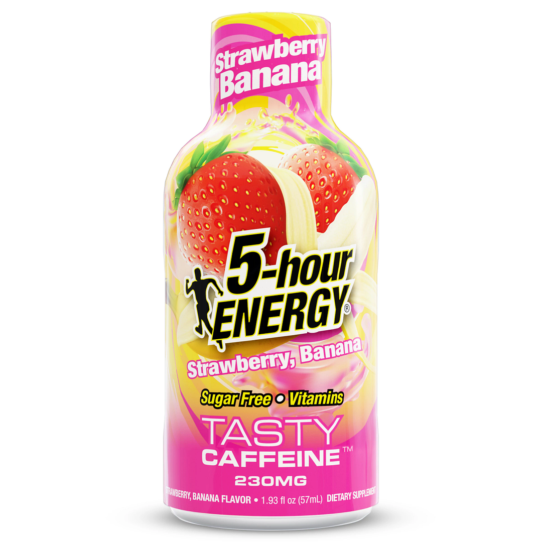 5-hour Energy Strawberry Banana Flavor Extra Strength 5-hour ENERGY Shots