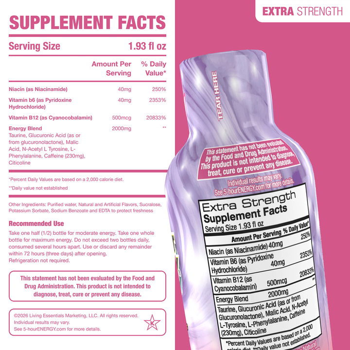 Cotton Candy Extra Strength 5-hour ENERGY Shots