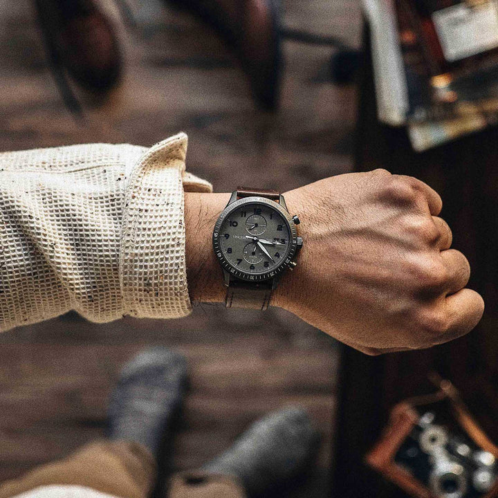 Vincero Collective The Altitude - Gunmetal/Walnut