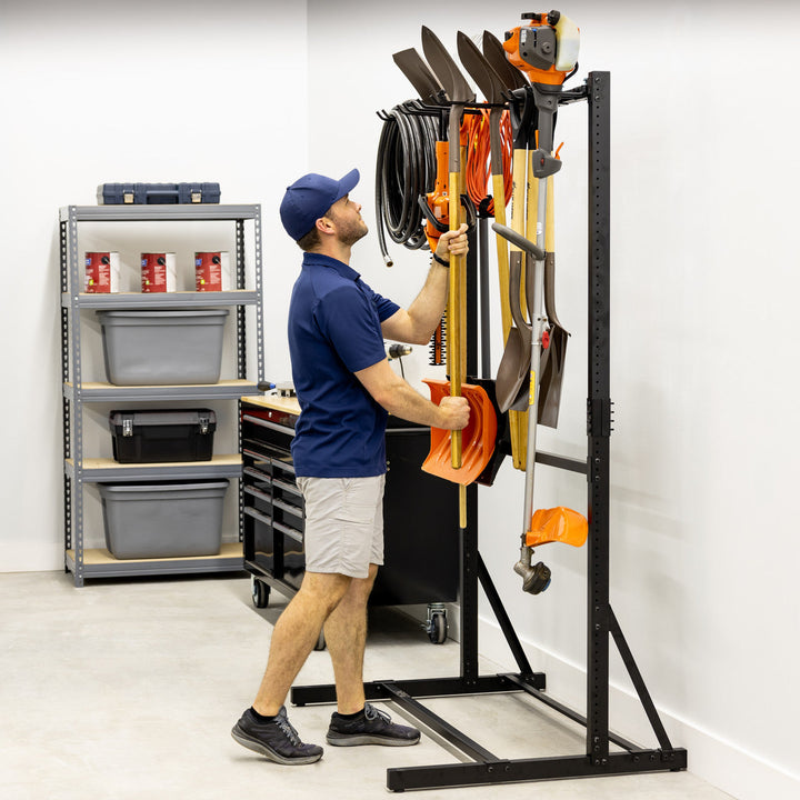 Freestanding G-Tool Storage Rack for Tools