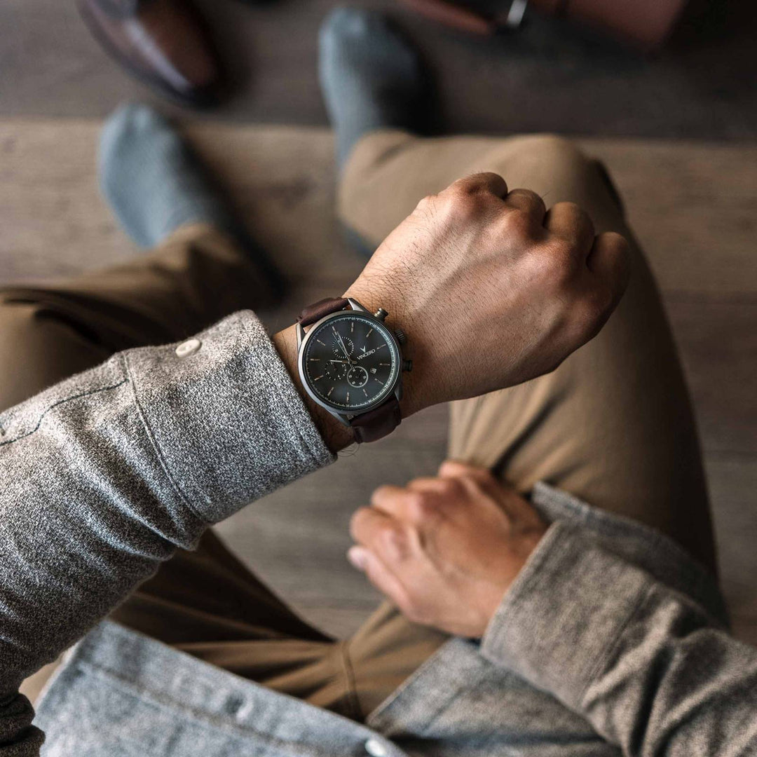 Vincero Collective The Chrono S2 - Gunmetal/Walnut