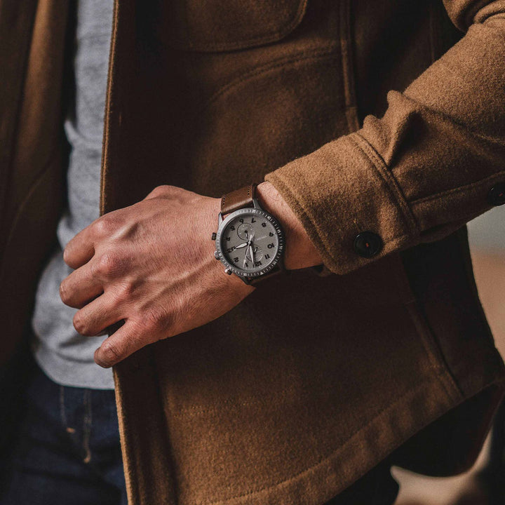Vincero Collective The Altitude - Gunmetal/Walnut