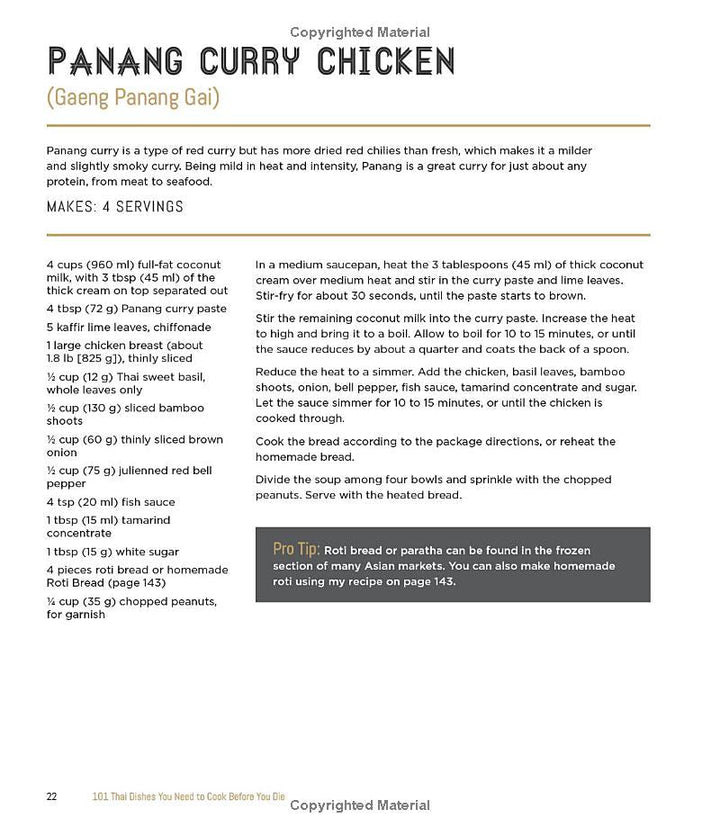 101 Thai Dishes You Need to Cook Before You Die: The Essential Recipes, Techniques and Ingredients of Thailand Spiral Bound