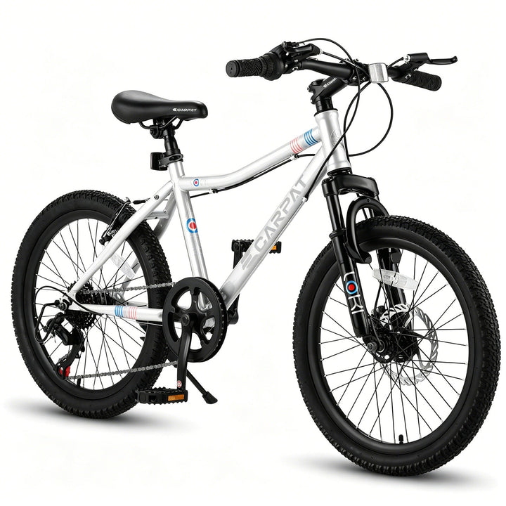 20 Inch Kids Mountain Bike, 7-Speed with Front Suspension