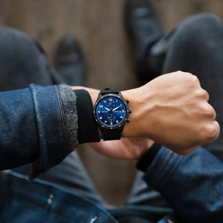 Vincero Collective The Altitude - Matte Black/Cobalt