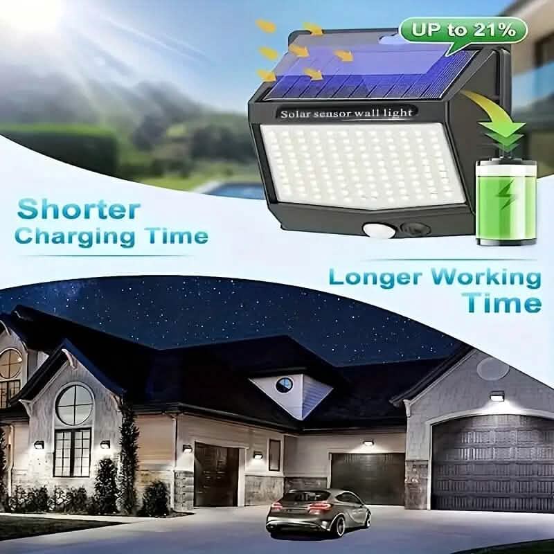 118 LED Solar Security Outdoor Lights for Enhanced Safety