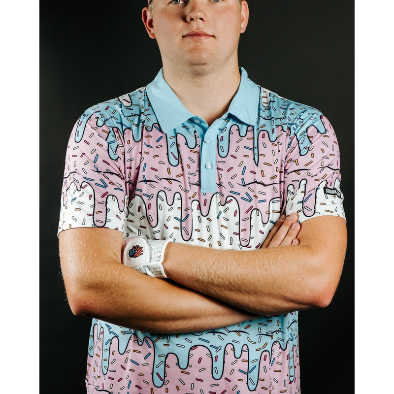 Shank it Golf Ice Cream Drip Polo