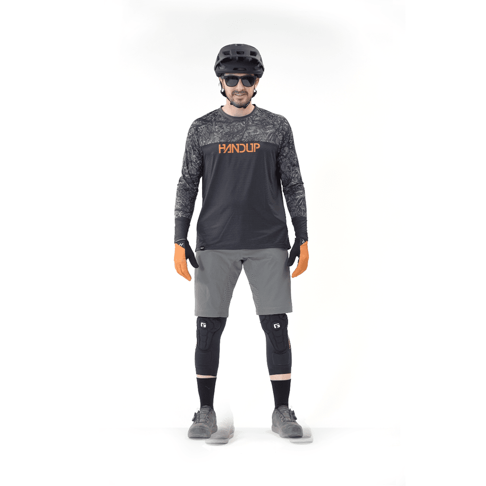 Handup Long Sleeve VenTop Jersey - Grey Timber Camo