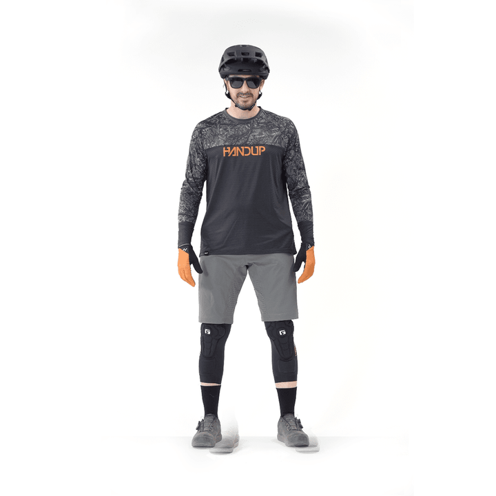 Handup Long Sleeve VenTop Jersey - Grey Timber Camo