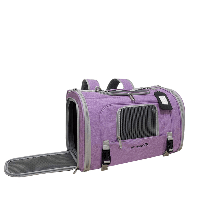 Mr. Peanut's Monterey Series Airline Compliant Horizontal Backpack Pet Carrier