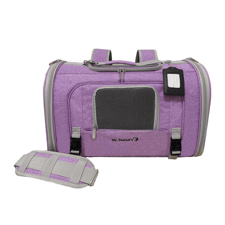 Mr. Peanut's Monterey Series Airline Compliant Horizontal Backpack Pet Carrier