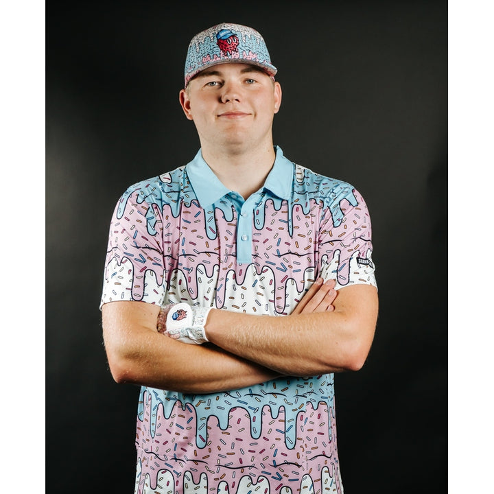 Shank it Golf Ice Cream Drip Polo