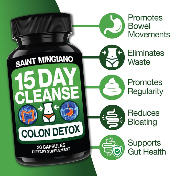 15 Day Cleanse | Colon Detox with Natural Laxative for Constipation & Bloating.