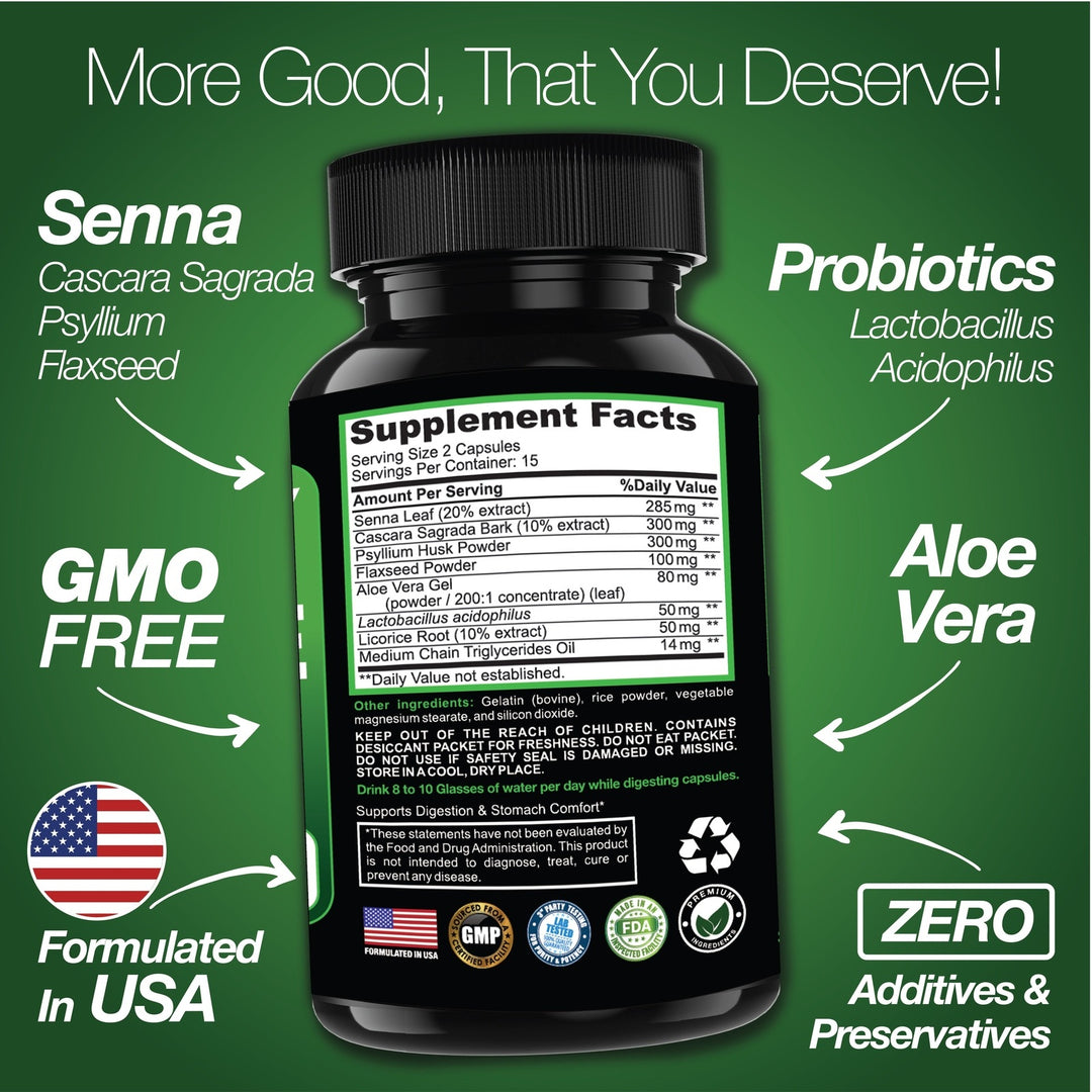 15 Day Cleanse | Colon Detox with Natural Laxative for Constipation & Bloating.