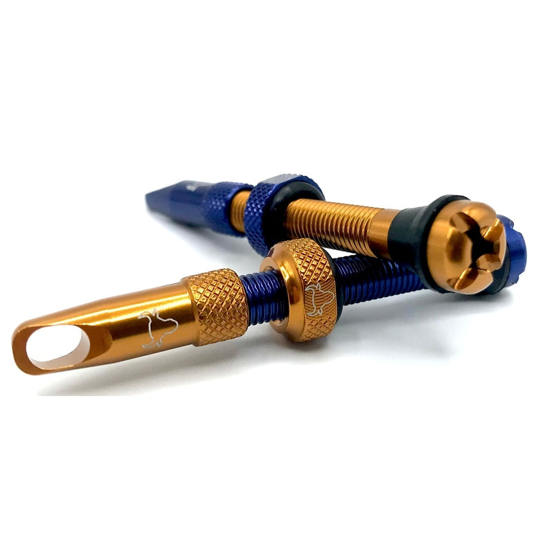 Hold Fast 42mm Insert Compatible Tubeless Valves in 16 Colors