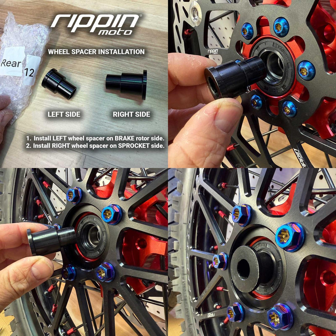 Rippin Moto 16" Blackline Rear Wheel Off-Road for Surron LBX & E-Ride PRO SS 2.0