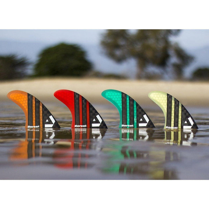 DORSAL Carbon Surfboard Fins Quad 4 Set FCS Compatible