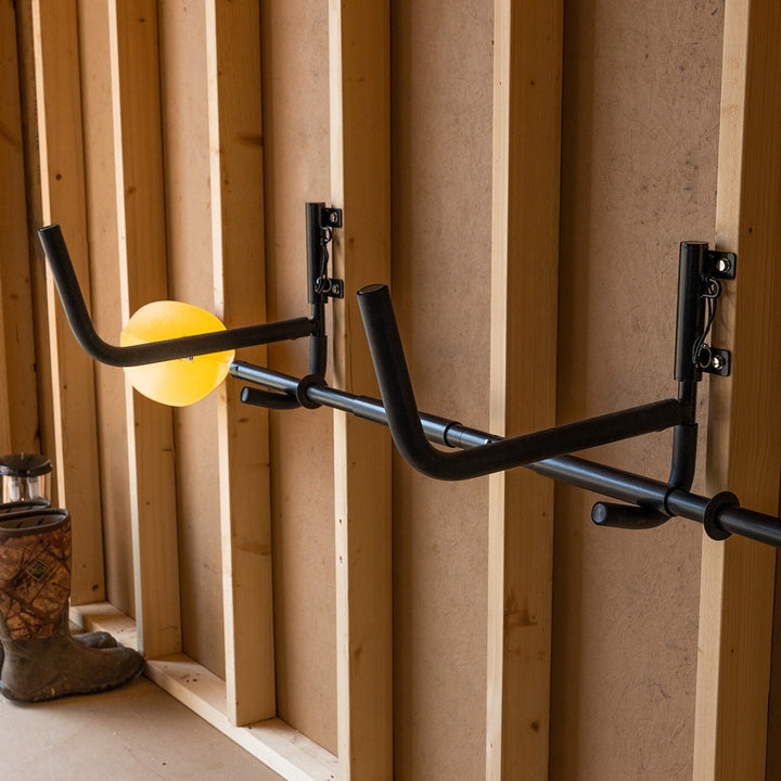 Ozarks Swivel Kayak Rack for Efficient Storage