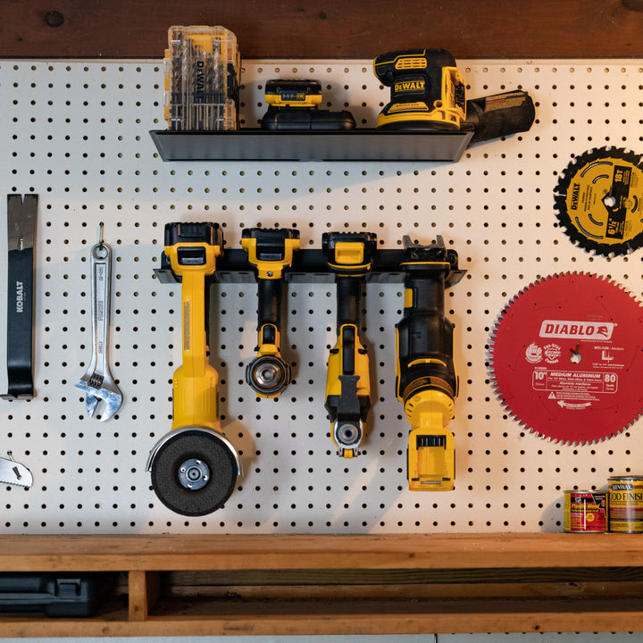 Power Tool Organizer Rack for Garage Storage