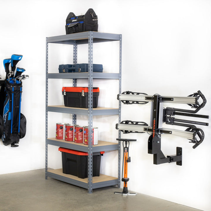 Hitch Wall Mount Rack for Bike and Cargo Storage