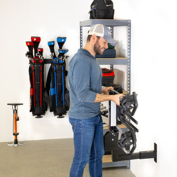 Hitch Wall Mount Rack for Bike and Cargo Storage