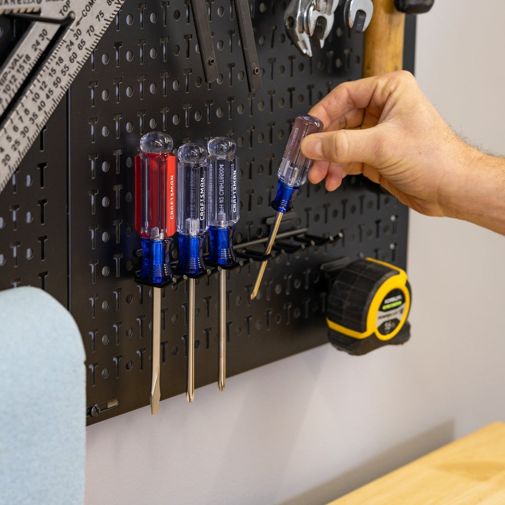 34" x 32" Pegboard with 13 Attachments for Tools