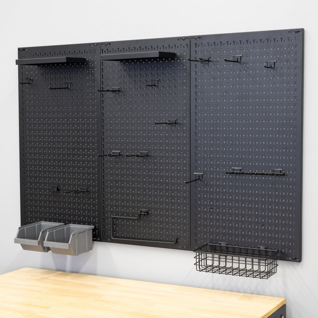 51" x 32" Pegboard Tool Organizer with Attachments