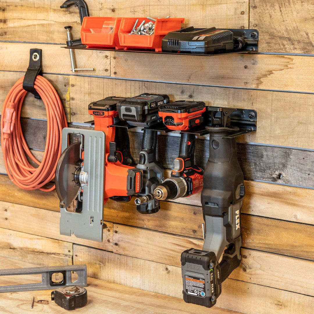 Power Tool Organizer Rack for Garage Storage