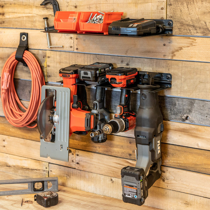 Power Tool Organizer Rack for Garage Storage