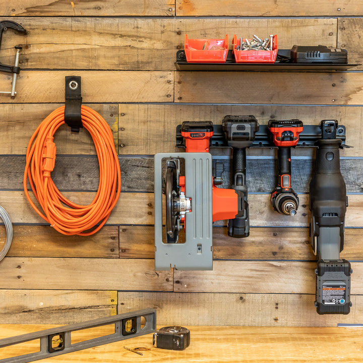 Power Tool Organizer Rack for Garage Storage