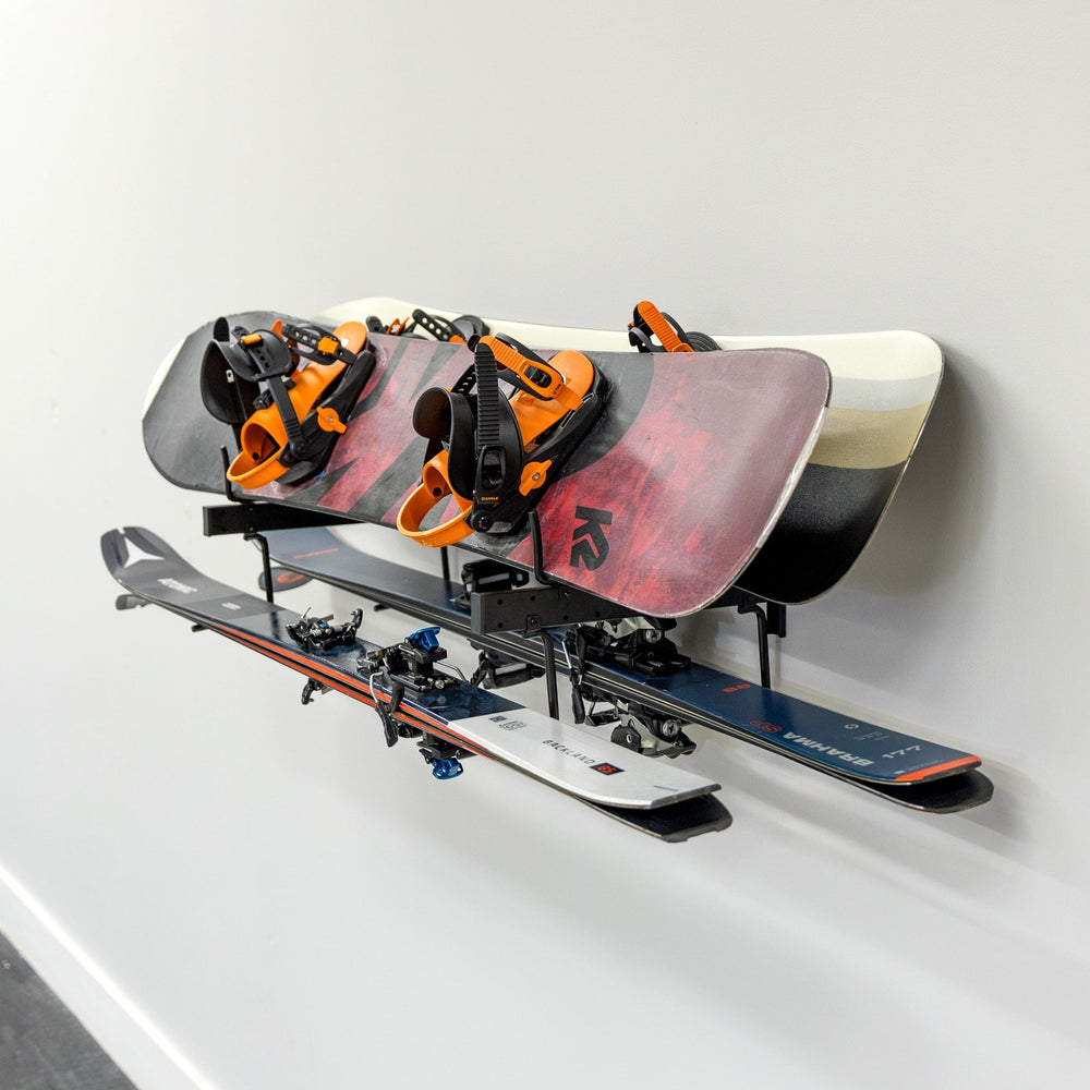 Cascade Snowboard Ski Organizer Rack for Wall Mount