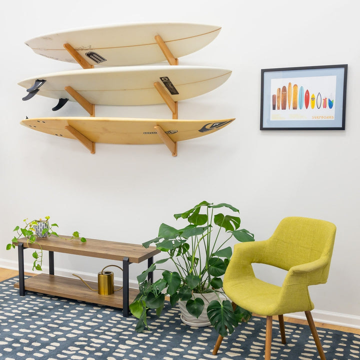 Surfboard Storage Rack for 3 Boards - TidyTimber