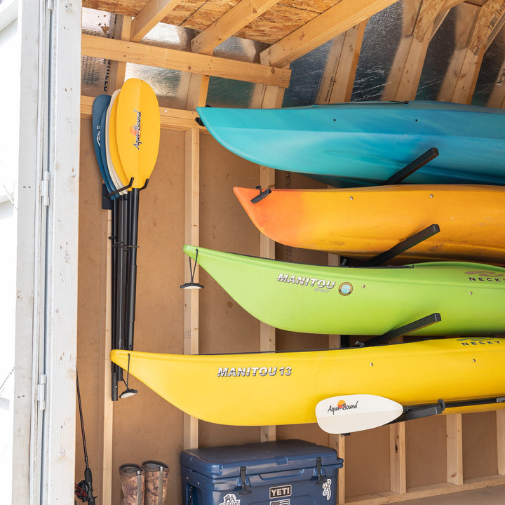 Laurel Lake Paddle Storage Wall Hook for 6 Paddles
