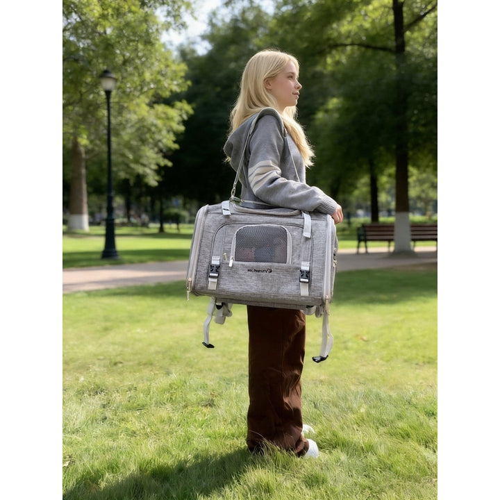 Mr. Peanut's Monterey Series Airline Compliant Horizontal Backpack Pet Carrier