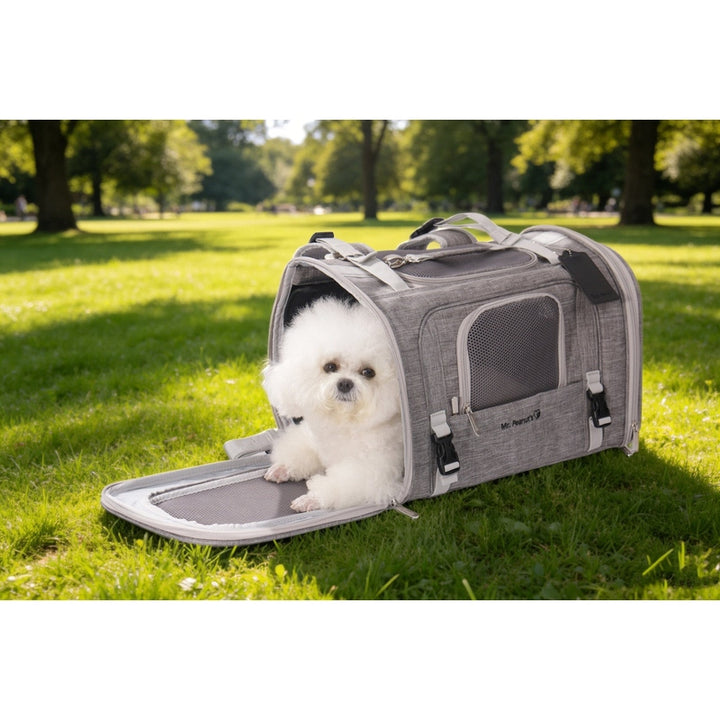 Mr. Peanut's Monterey Series Airline Compliant Horizontal Backpack Pet Carrier