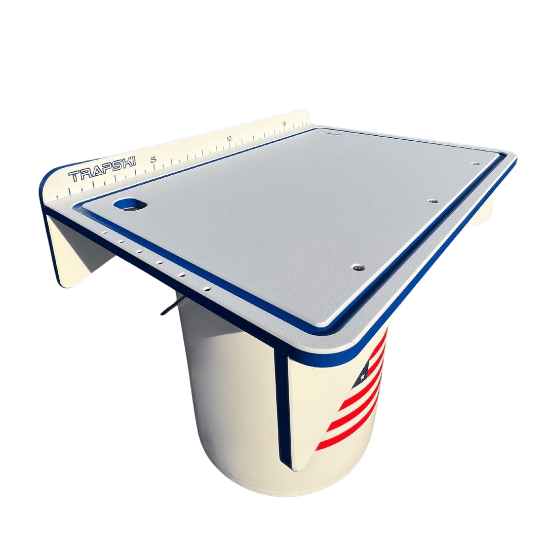 Premium Rod Mount 18" or 33" Raised Fillet Table – 3-in-1 Bait & Fish Station | Fits Rod Holders, Buckets & Flat Surfaces | Marine-Grade HDPE | Ruler, Juice Groove, Knife & Tool Slots