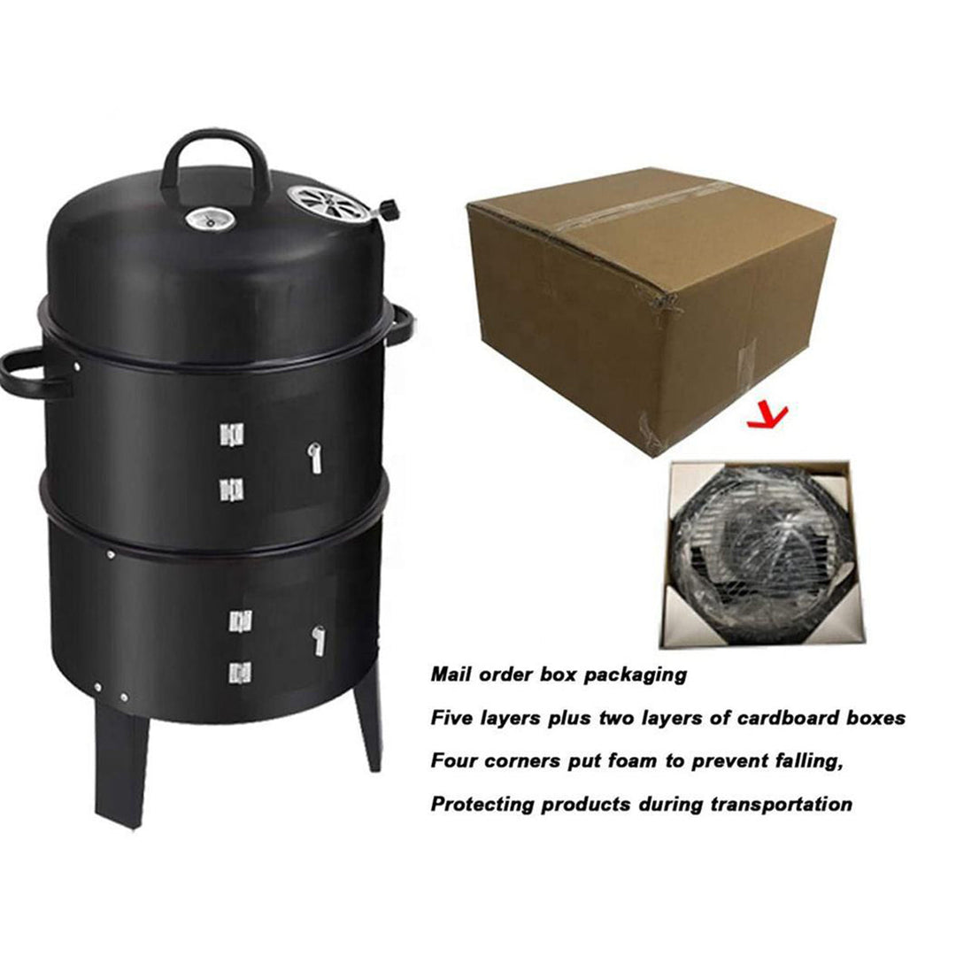 Double-Layer Charcoal Grill Stove for Outdoor Cooking