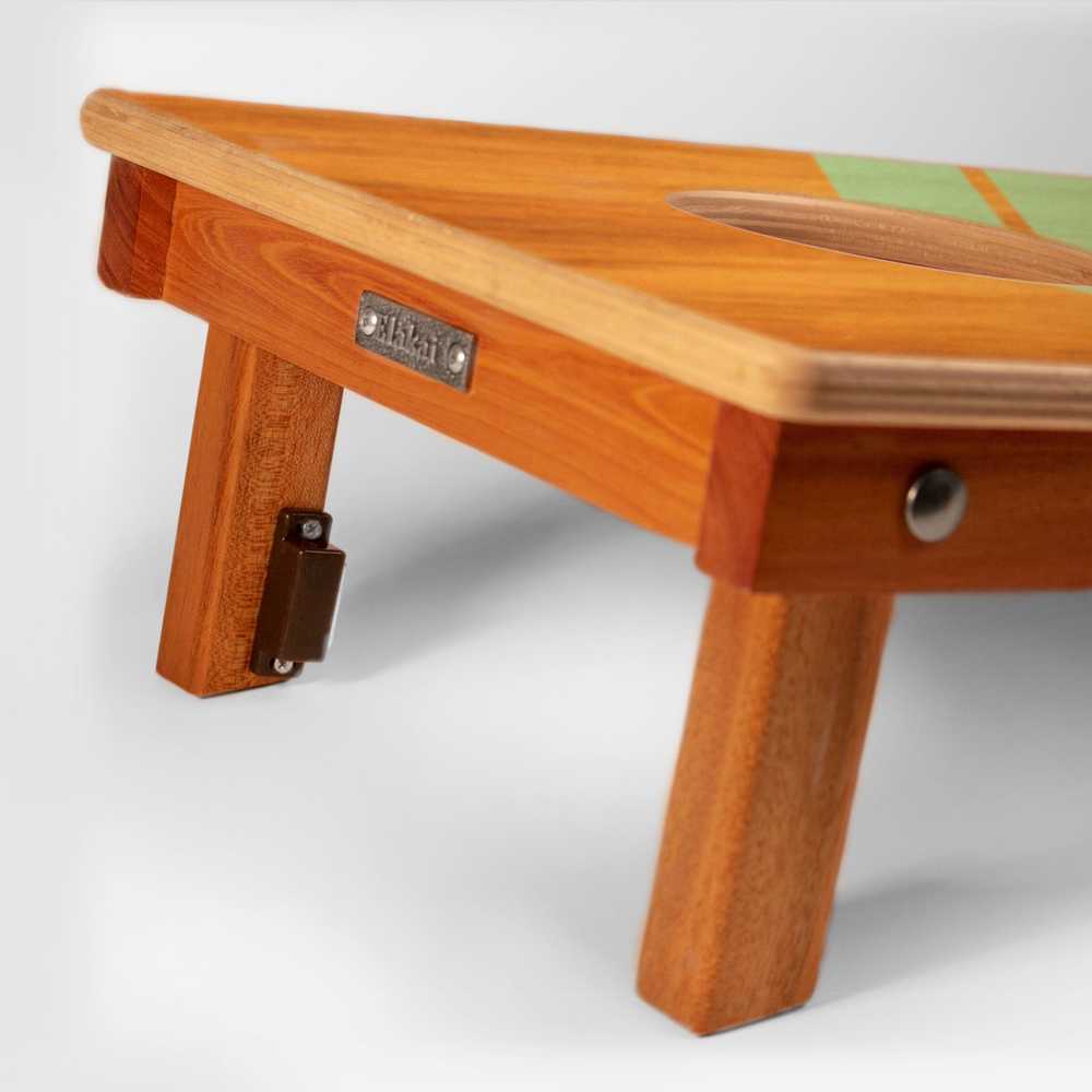 Graphic Wood Travel Cornhole Set | Modern Angle Collection