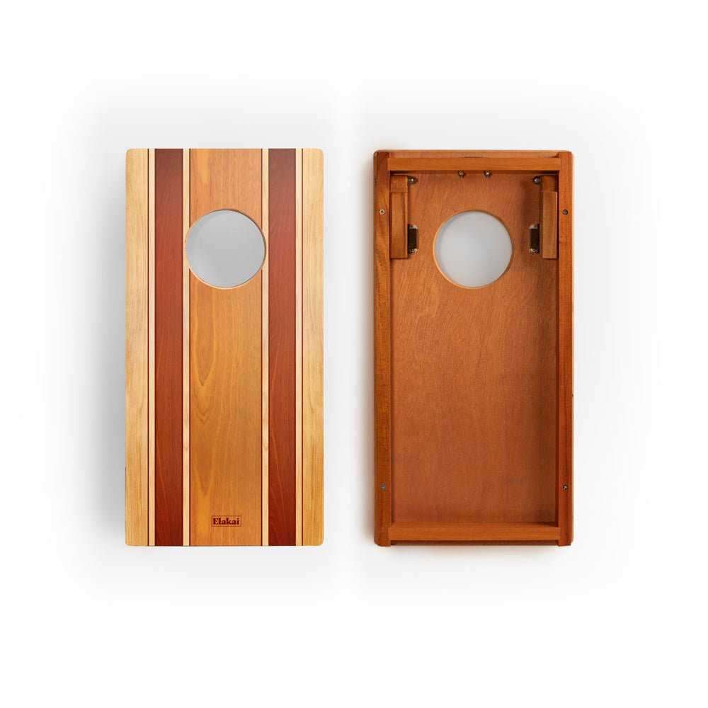 Wood Travel Cornhole Set | Natural Surf Beach Collection