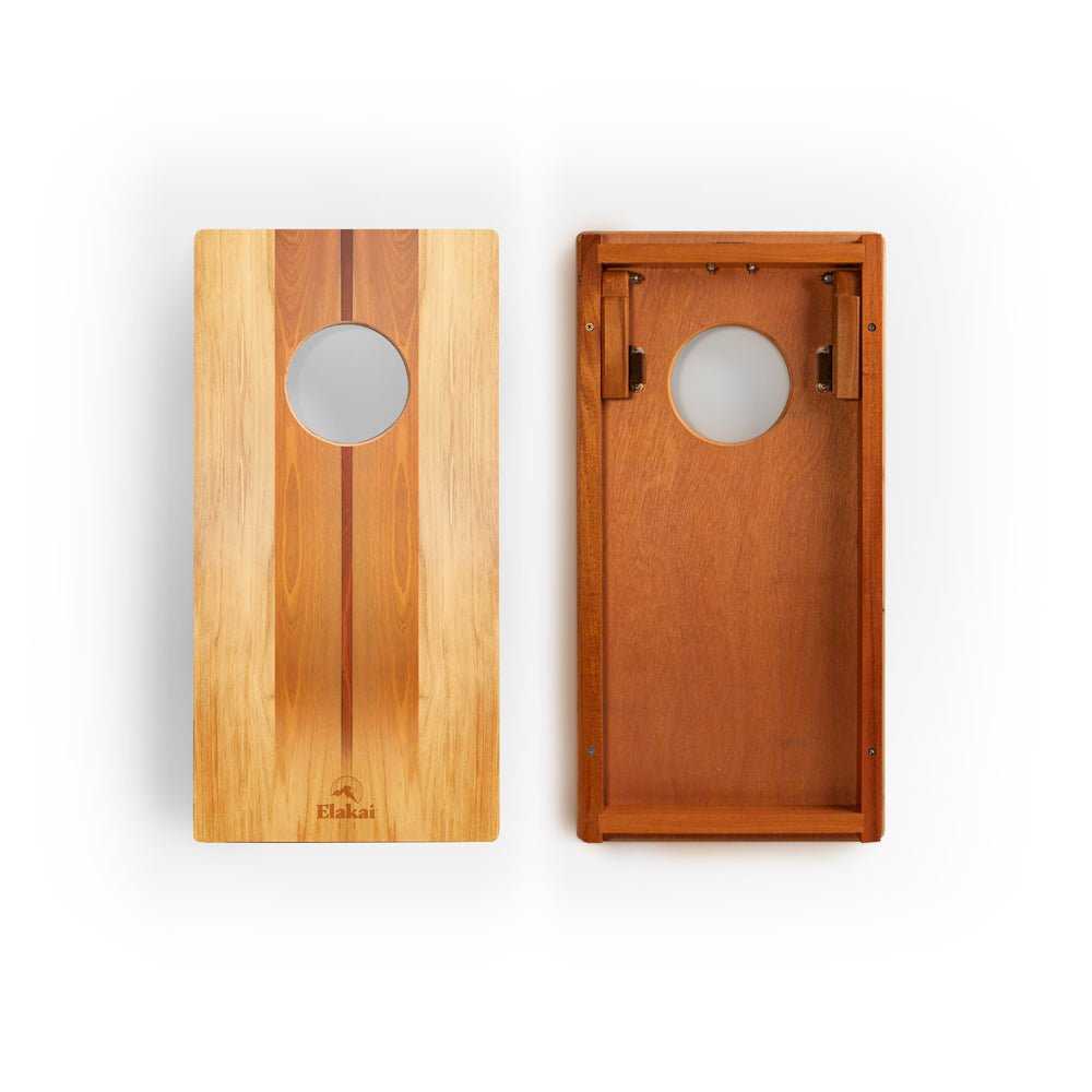 Wood Travel Cornhole Set | Natural Surf Beach Collection