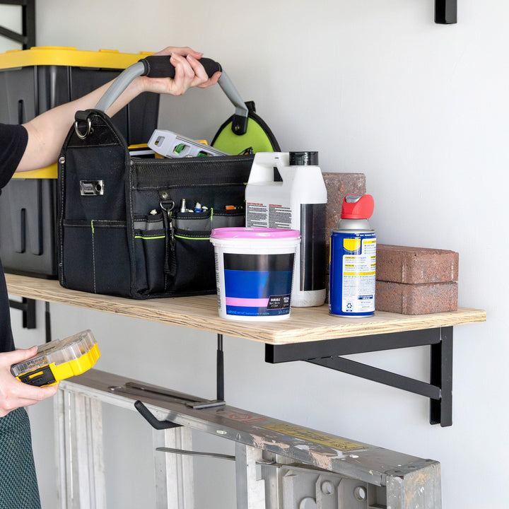 1' x 4' Heavy Duty Wall Shelf Brackets for DIY