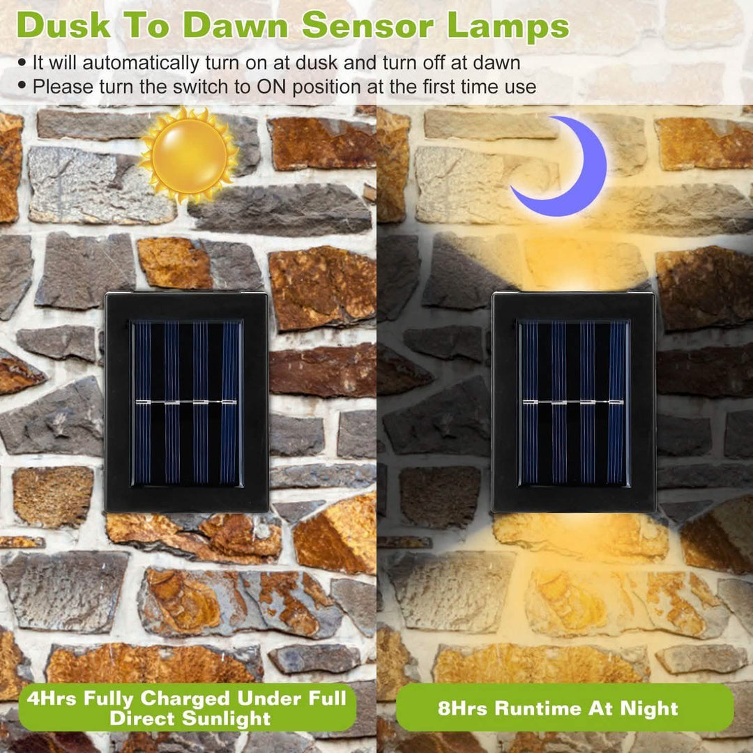 Solar Deck Outdoor Lights: 2-Piece Set for Your Garden