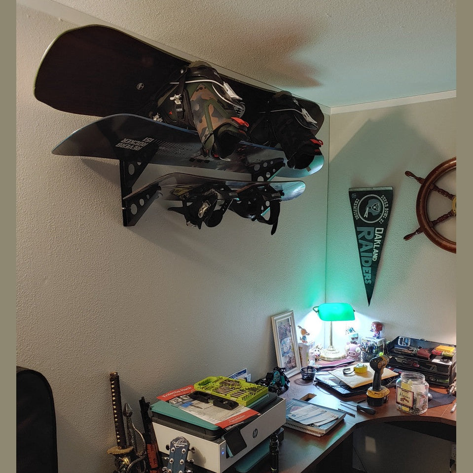 Trifecta Snowboard Storage Rack for Gear Organization