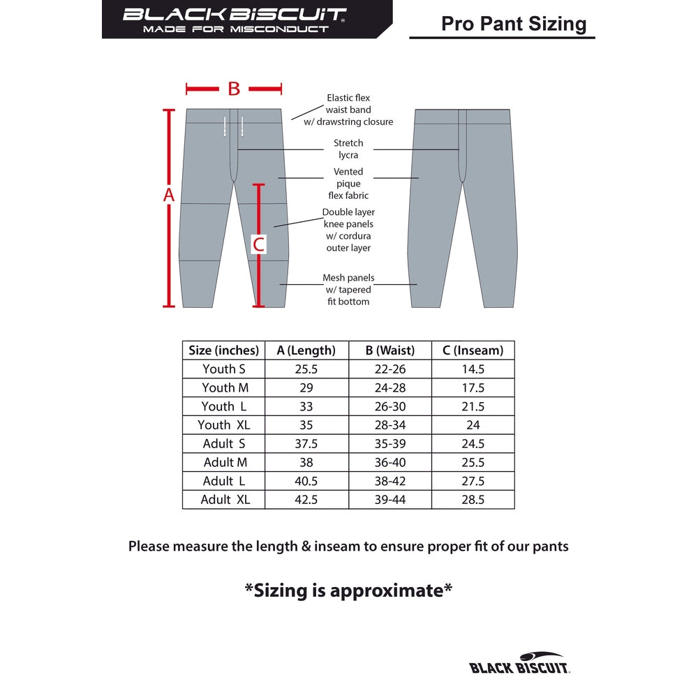 PRO Black Inline Hockey Pant for Enhanced Performance