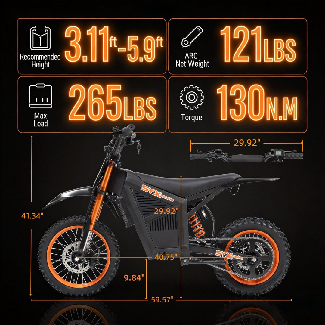 3000W Electric Dirt Bike for Off-Road Adventures